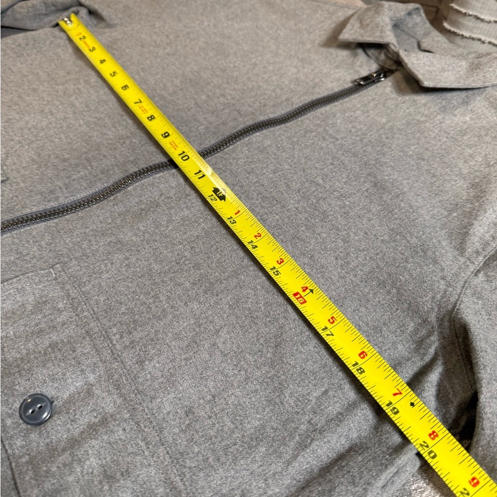 Express Gray Zip Front Utility Jacket Size Small … - image 6